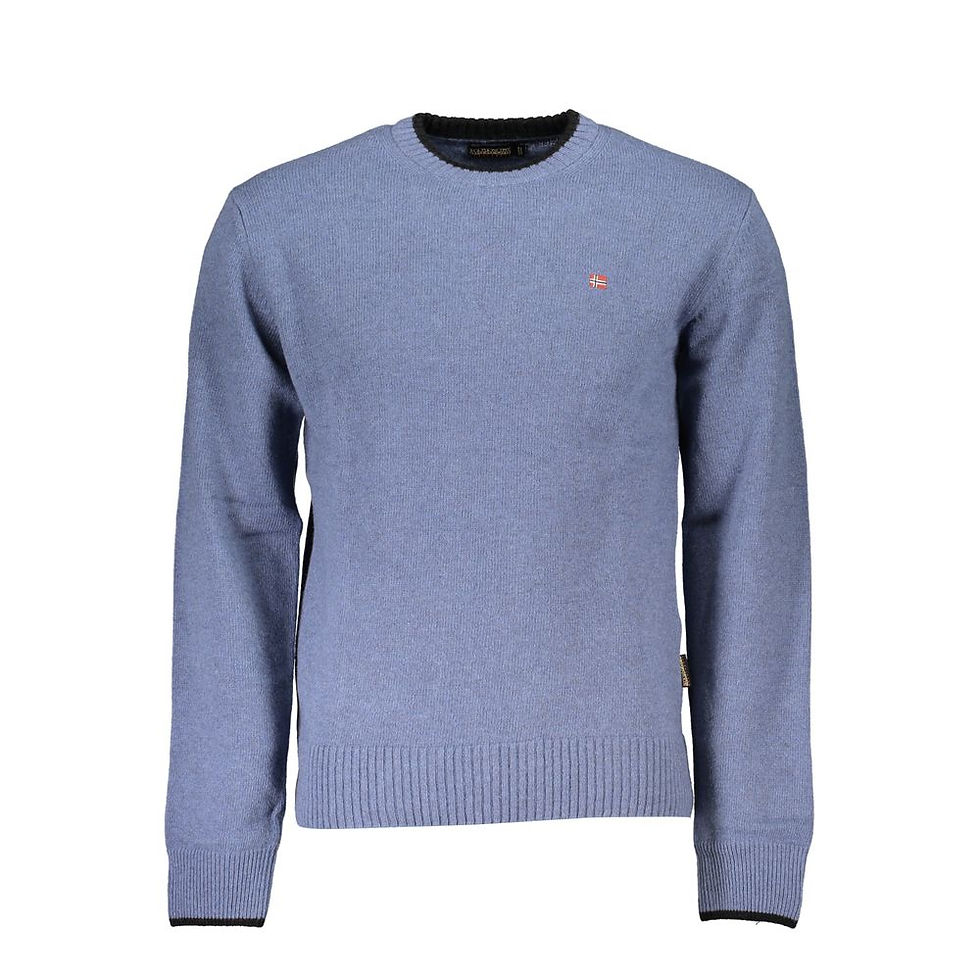 Miniatura: Blue Tessuto Men Sweater