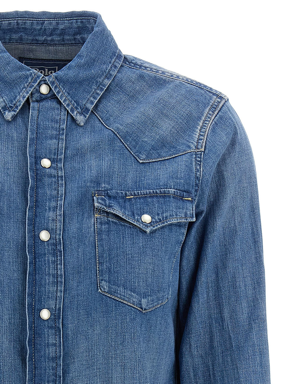 Miniatura: Polo Ralph Lauren Blue Cotton Shirt