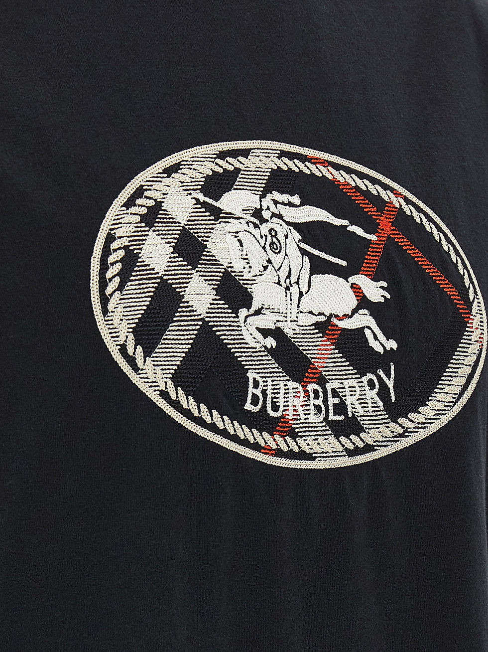 Thumbnail: Burberry Black Cotton T-Shirt