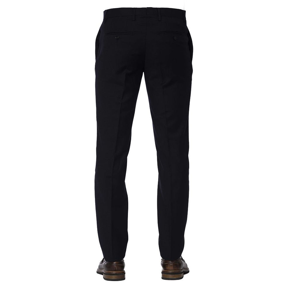 Thumbnail: Blue Wool Men Trouser
