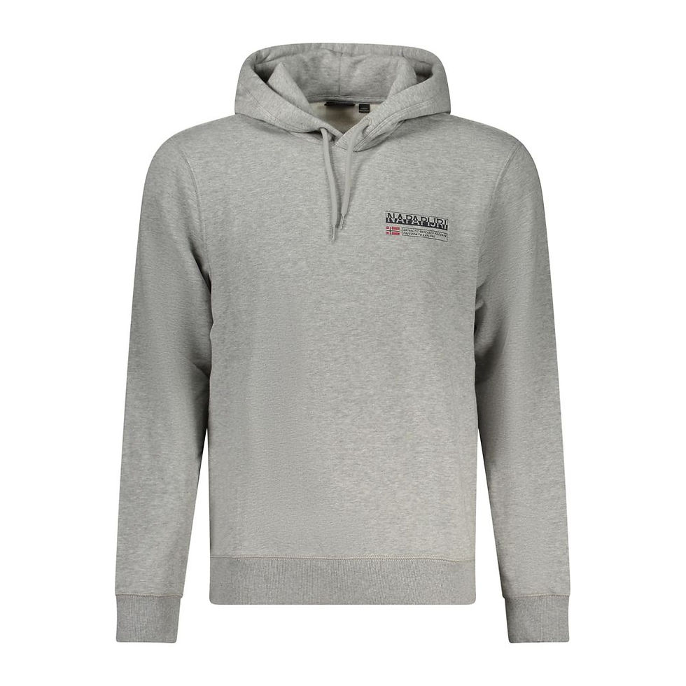 Napapijri Gray Cotton Men Sweater