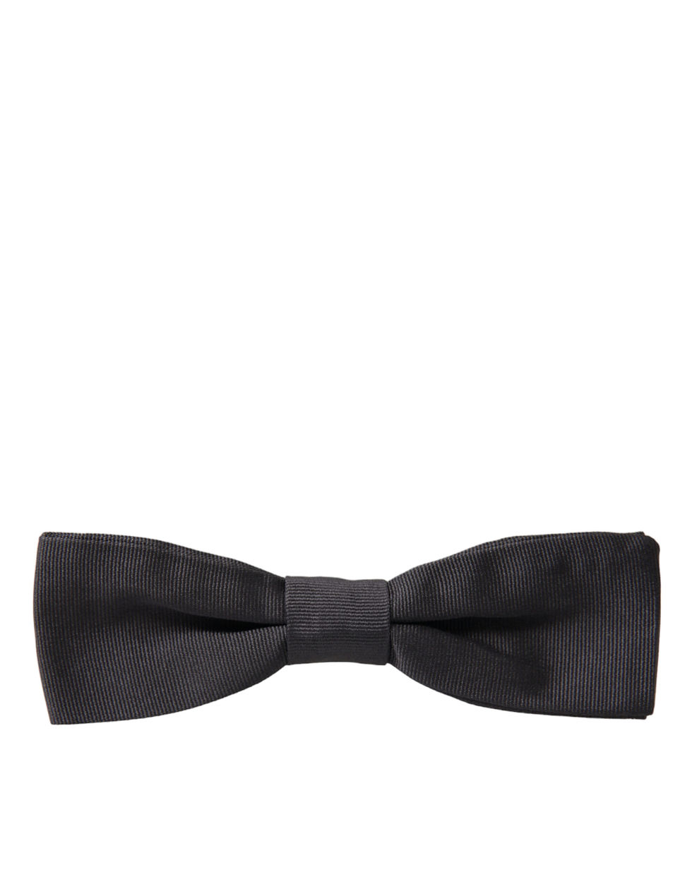 Thumbnail: Dark Gray Silk Adjustable Neck Men Papillon Bow Tie