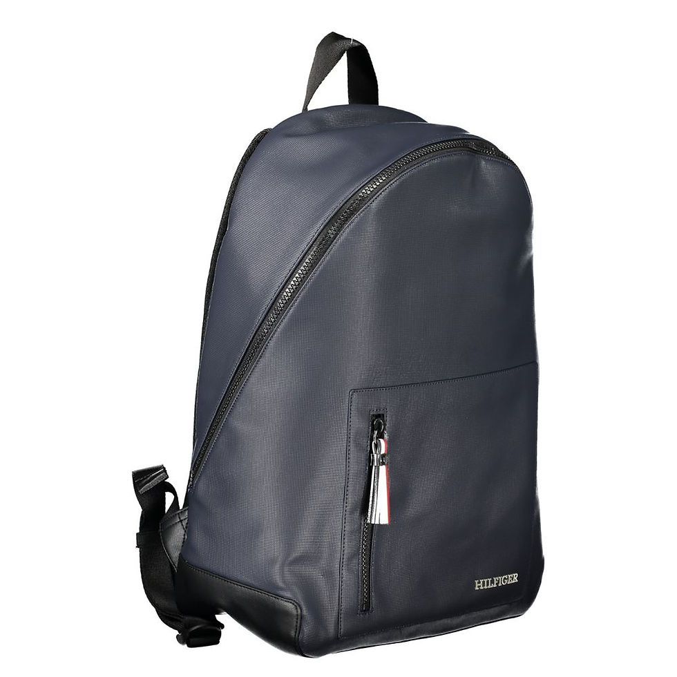 Thumbnail: Blu Polyurethane Men Backpack