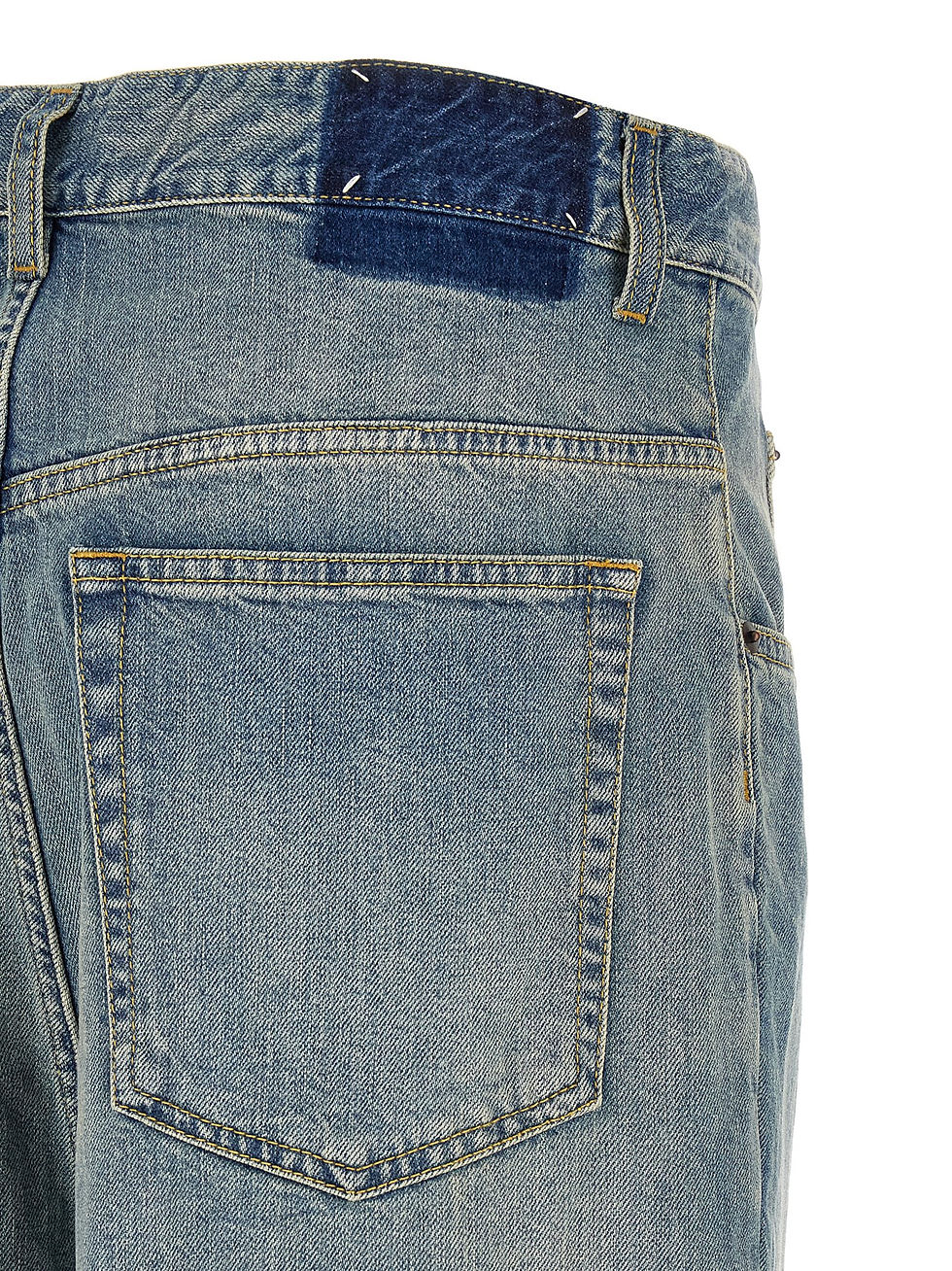Thumbnail: Maison Margiela Blue Cotton Straight-Leg Jeans