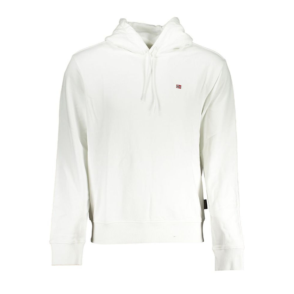 Thumbnail: White Cotton Men Sweater