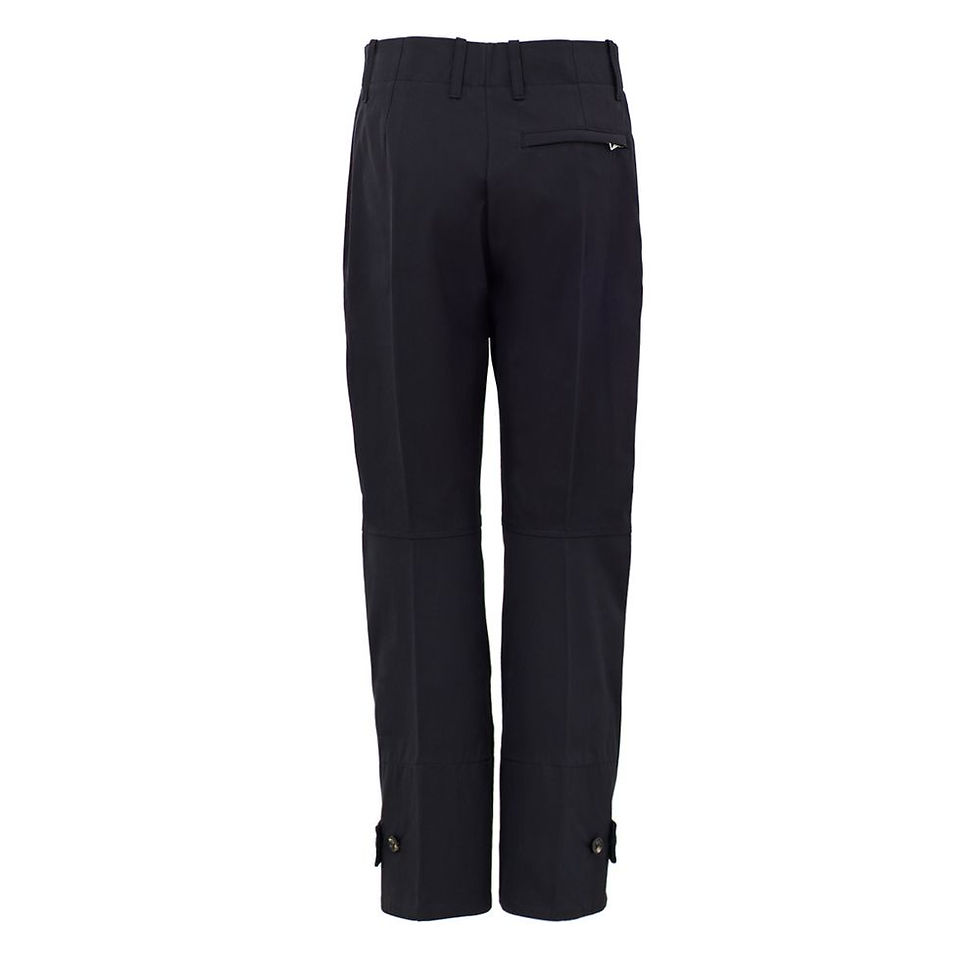 Bottega Veneta Navy Blue Cotton Casual Pants