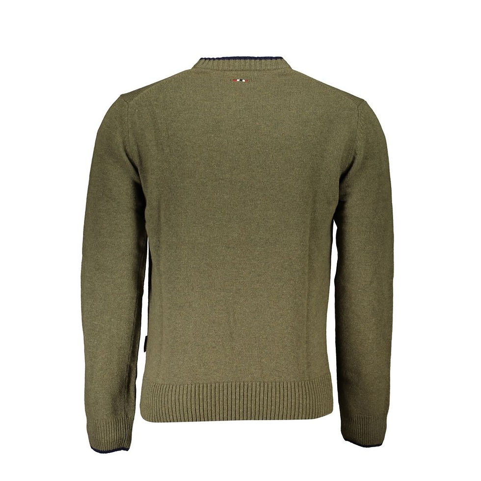 Miniatura: Green Fabric Men Sweater