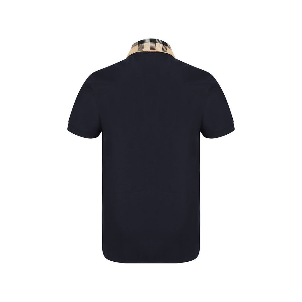 Burberry Blue Cotton Polo Shirt
