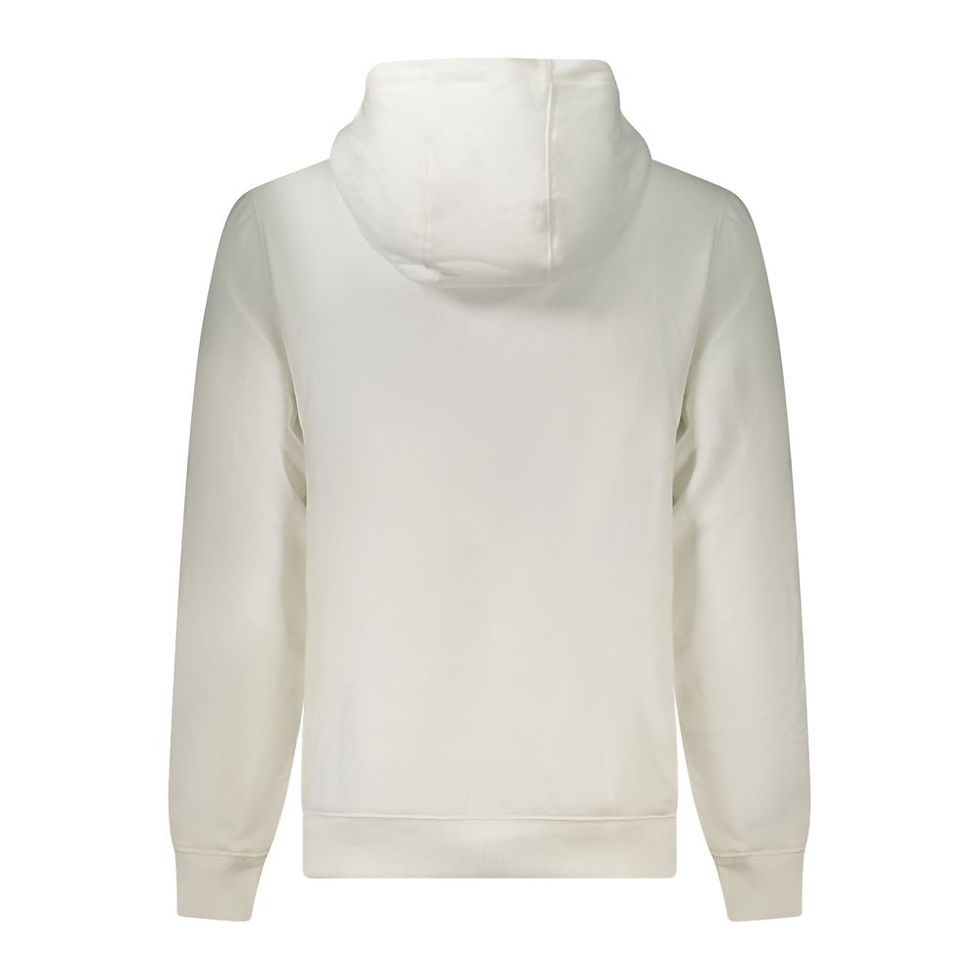 Tommy Hilfiger Bianco Cotton Men's Hoodie Sweatshirt