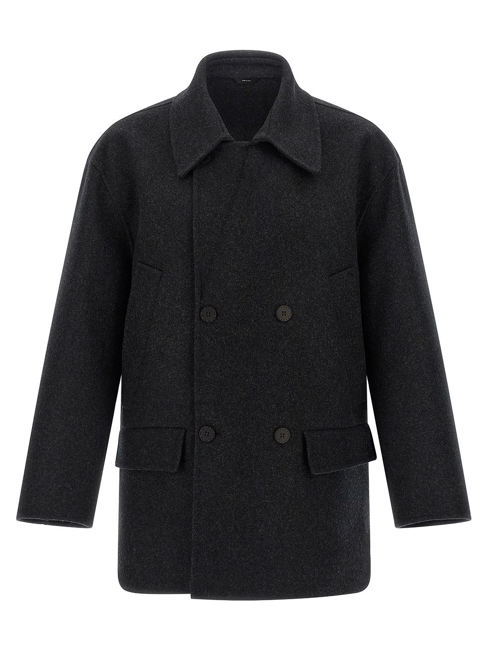 Fendi Gray Virgin Wool Coat