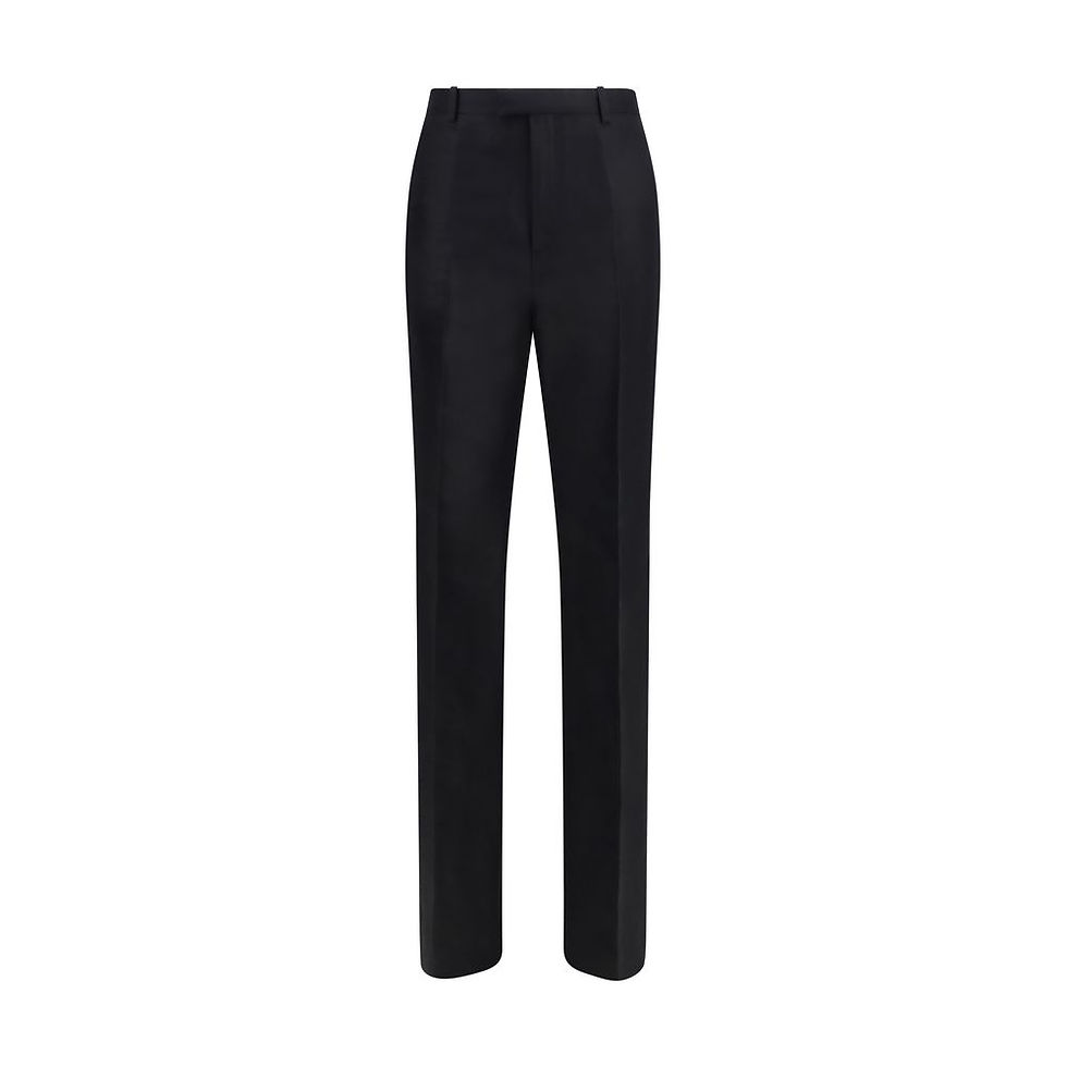 Gucci Black Silk Dress Pants