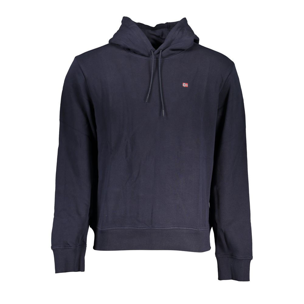 Blue Cotton Men Sweatshirt