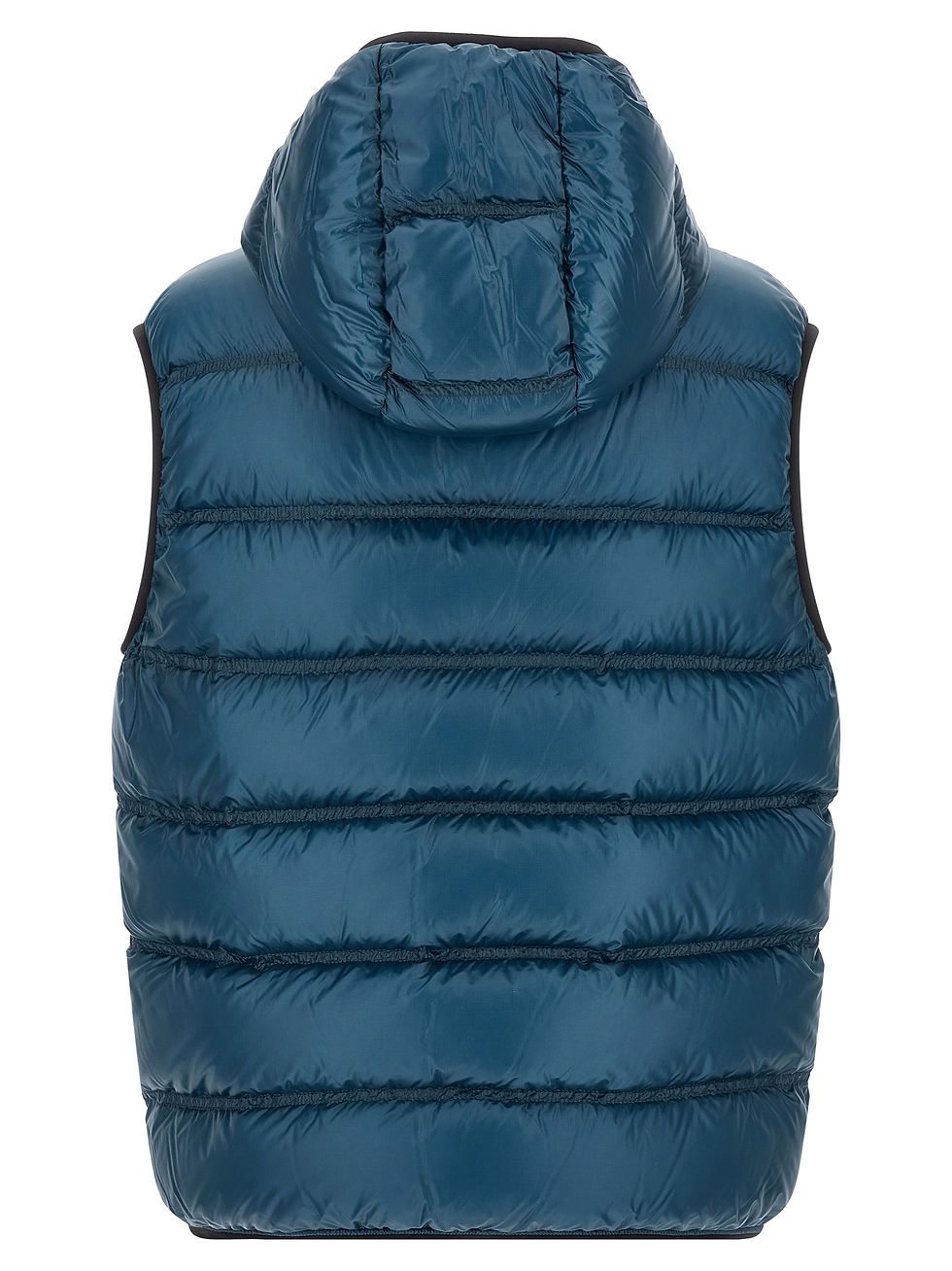 Moncler Blue Polyamide Full-Length Vest