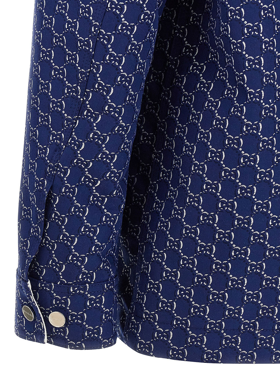 Thumbnail: Gucci Blue Cotton Biker Jacket