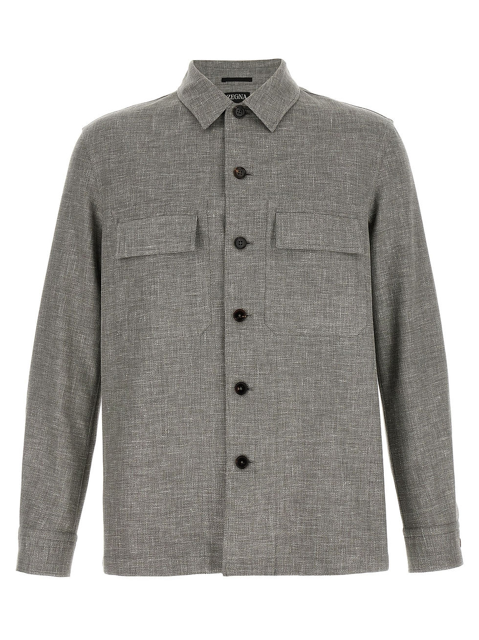 ZEGNA Beige Linen Blouse