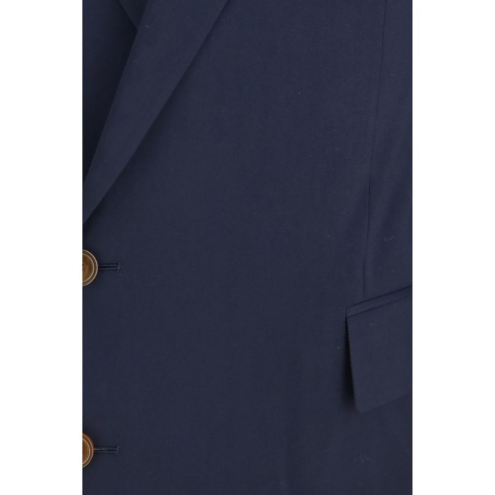 Thumbnail: Vivienne Westwood Blue Wool Oves Aries Full-Length Jacket