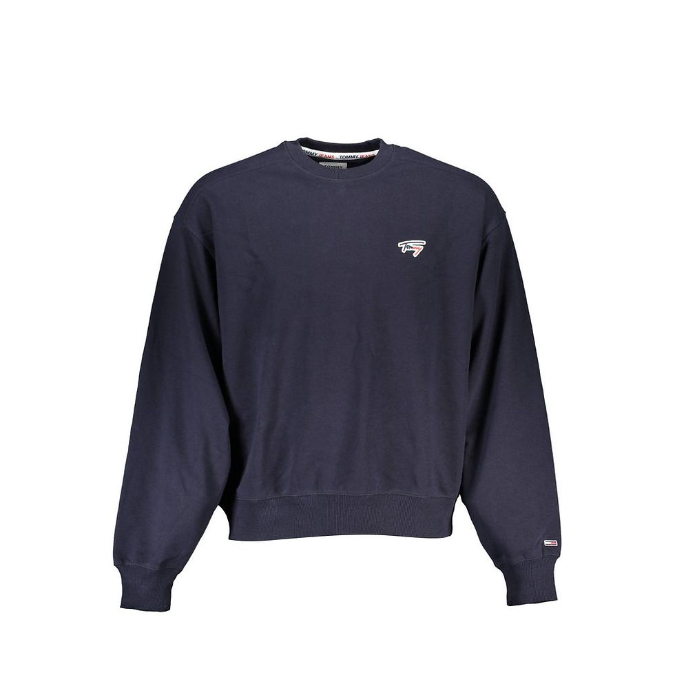 Thumbnail: Blue Cotton Men Sweatshirt