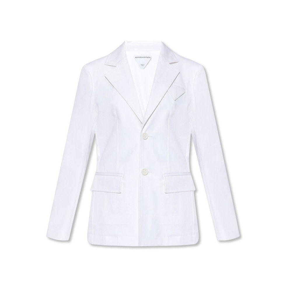 Bottega Veneta White Cotton Blazer