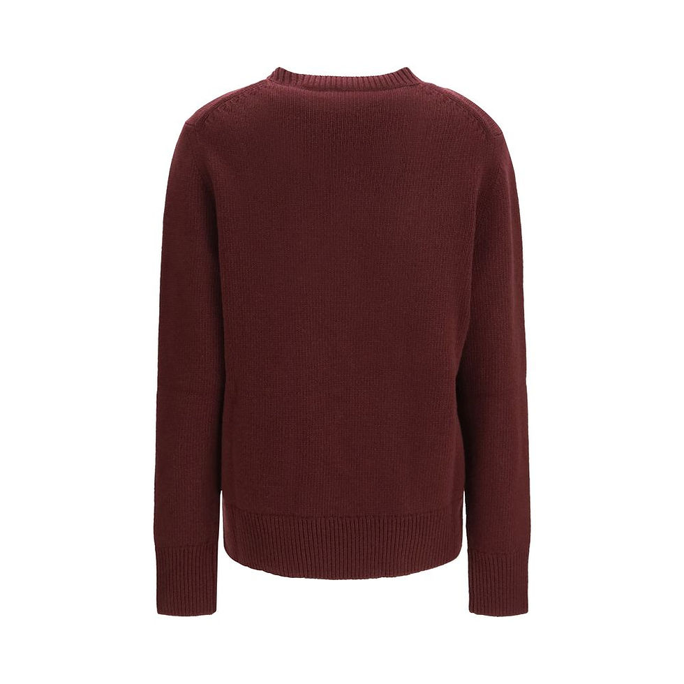 Burberry Bordeaux Wool Oves Aries Sweater