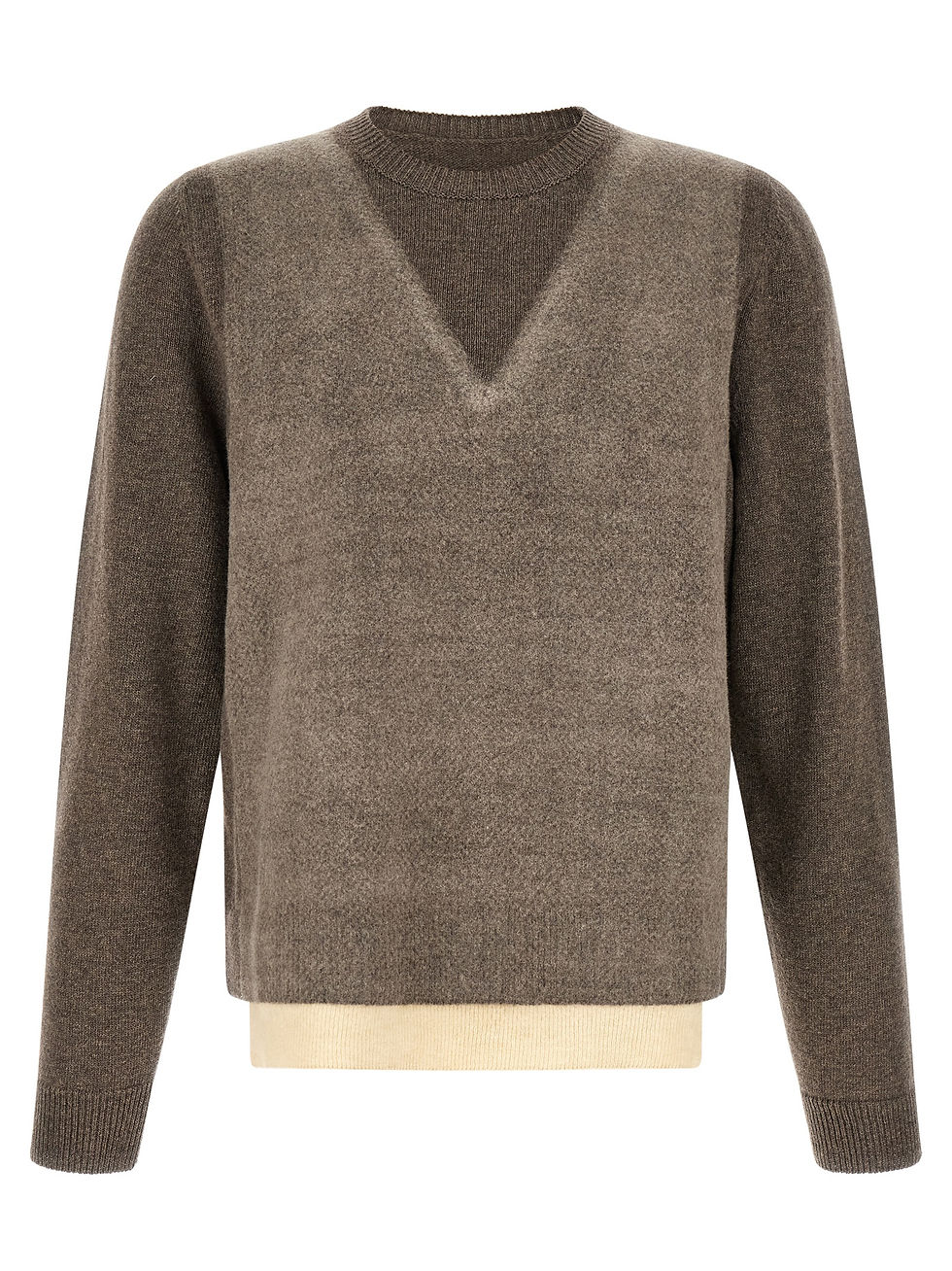Maison Margiela Brown Virgin Wool Sweater