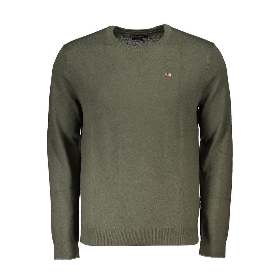 Miniatura: Green Fabric Men Sweater