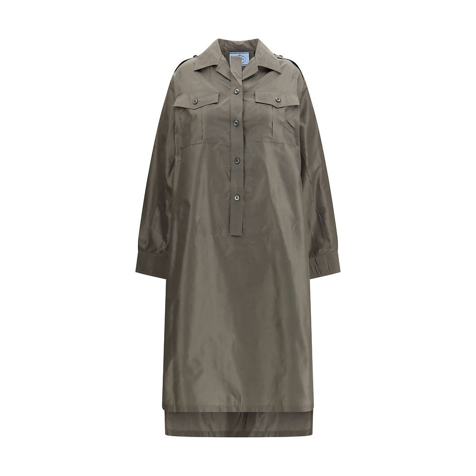Prada Bicolor Silk Casual Dress