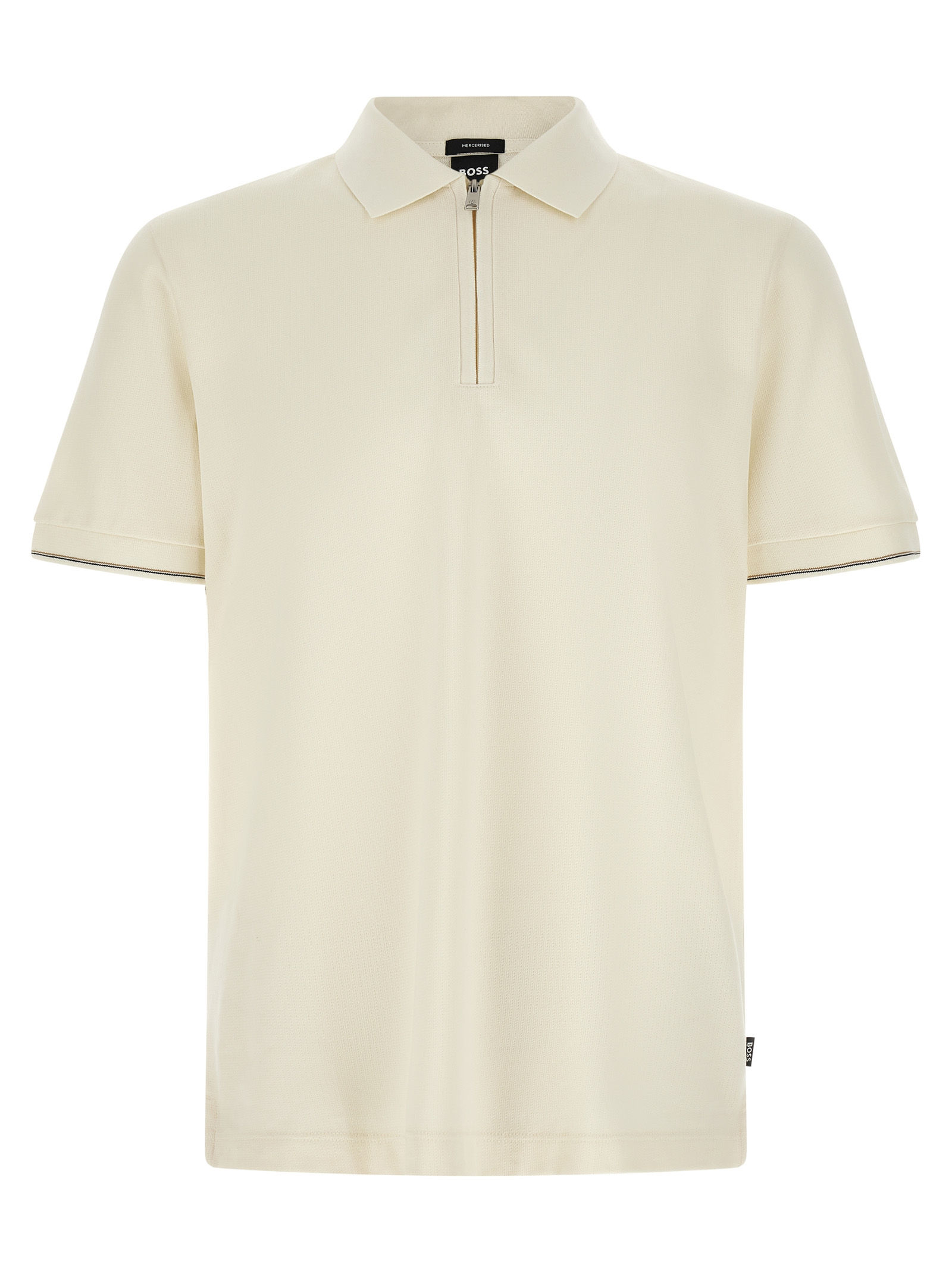 Hugo Boss Beige Cotton Polo Shirt