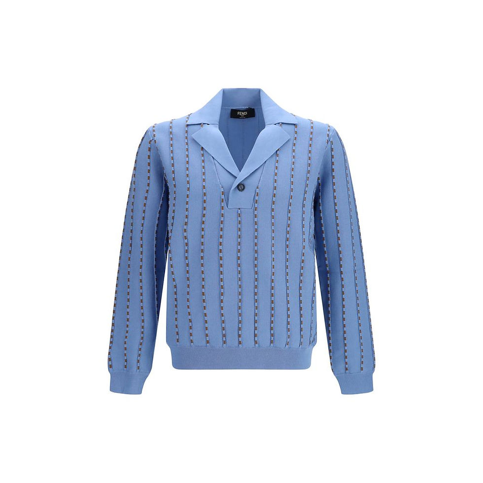 Thumbnail: Fendi Blue Cotton Sweater