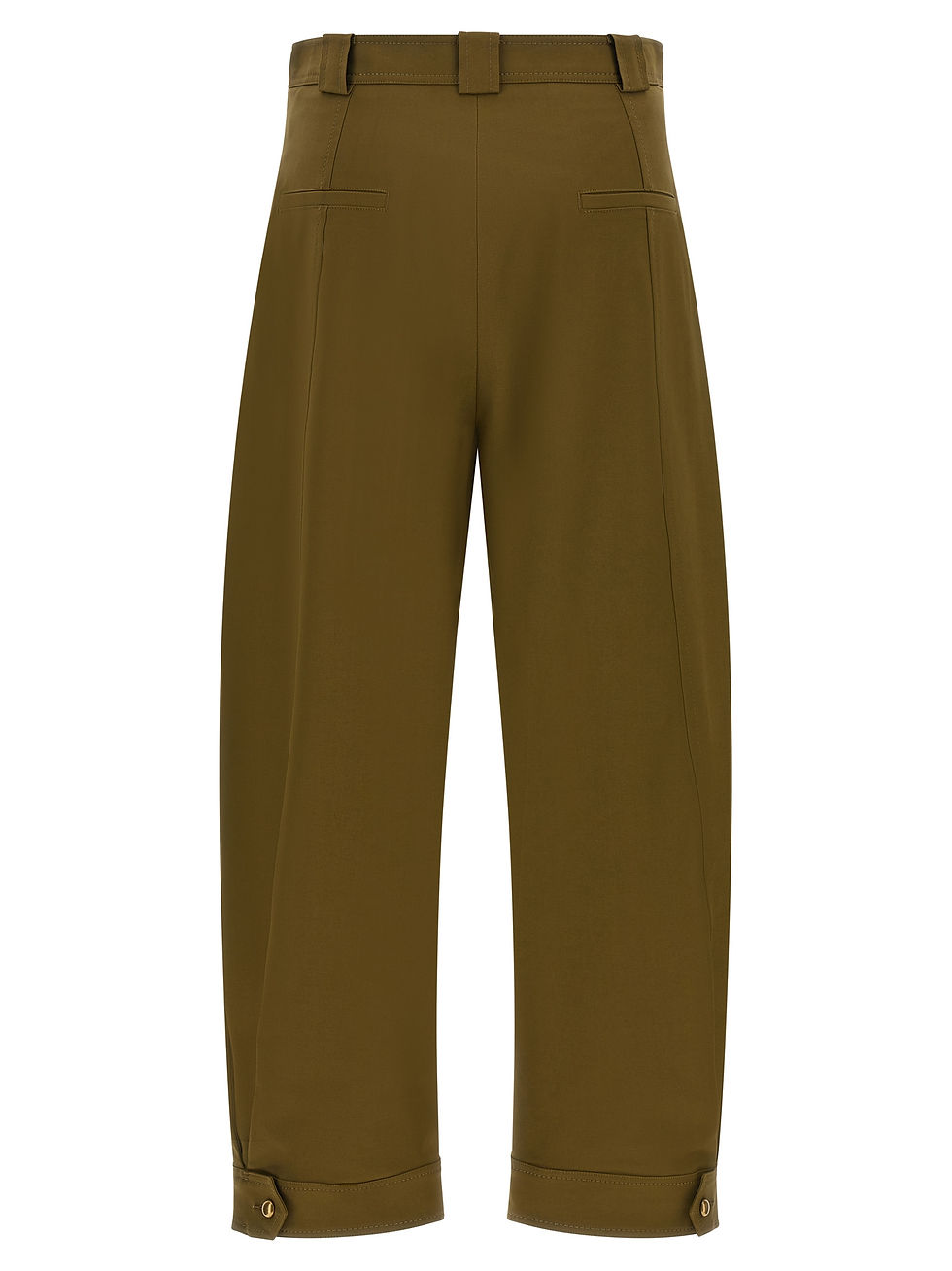 Max Mara Bicolor Cotton Cropped Pants