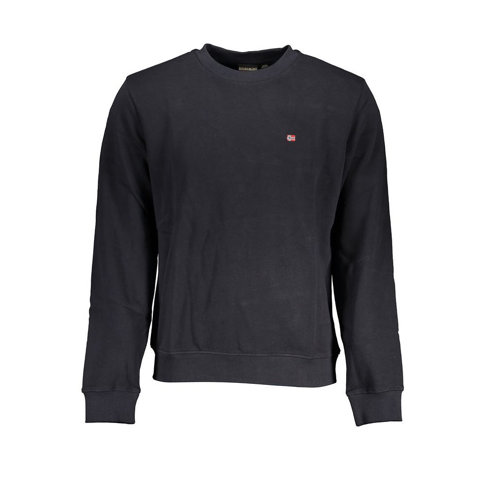 Thumbnail: Black Cotton Men Sweatshirt