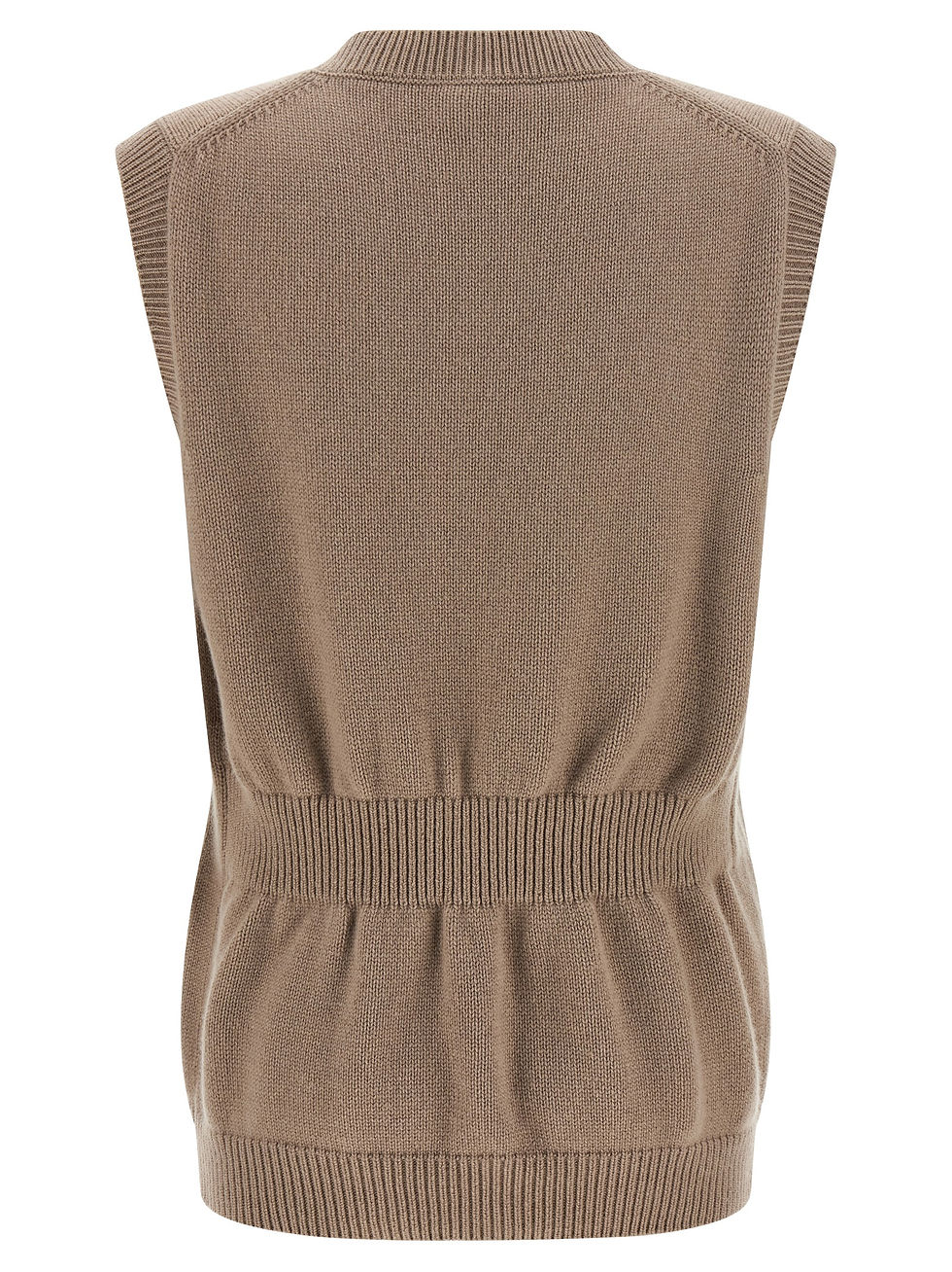 Fendi Beige Cashmere Sleeveless Vest