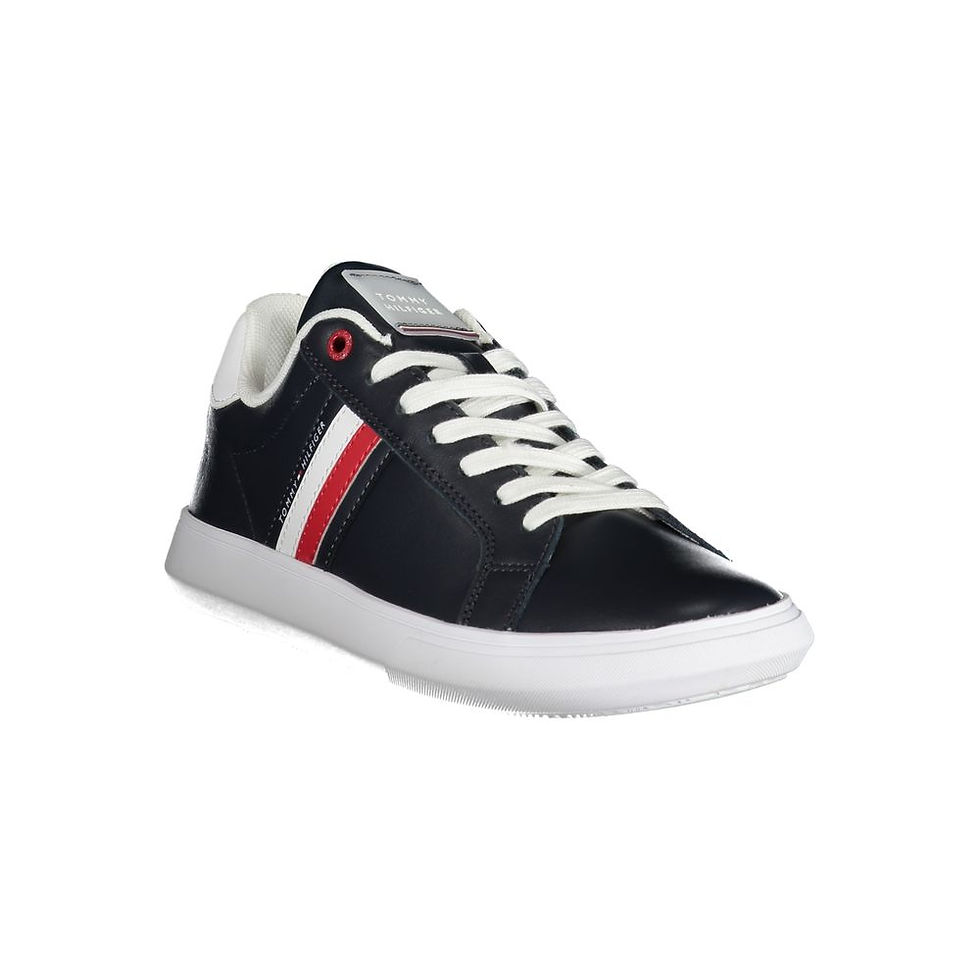 Miniatura: Blue Leather Men Sneaker