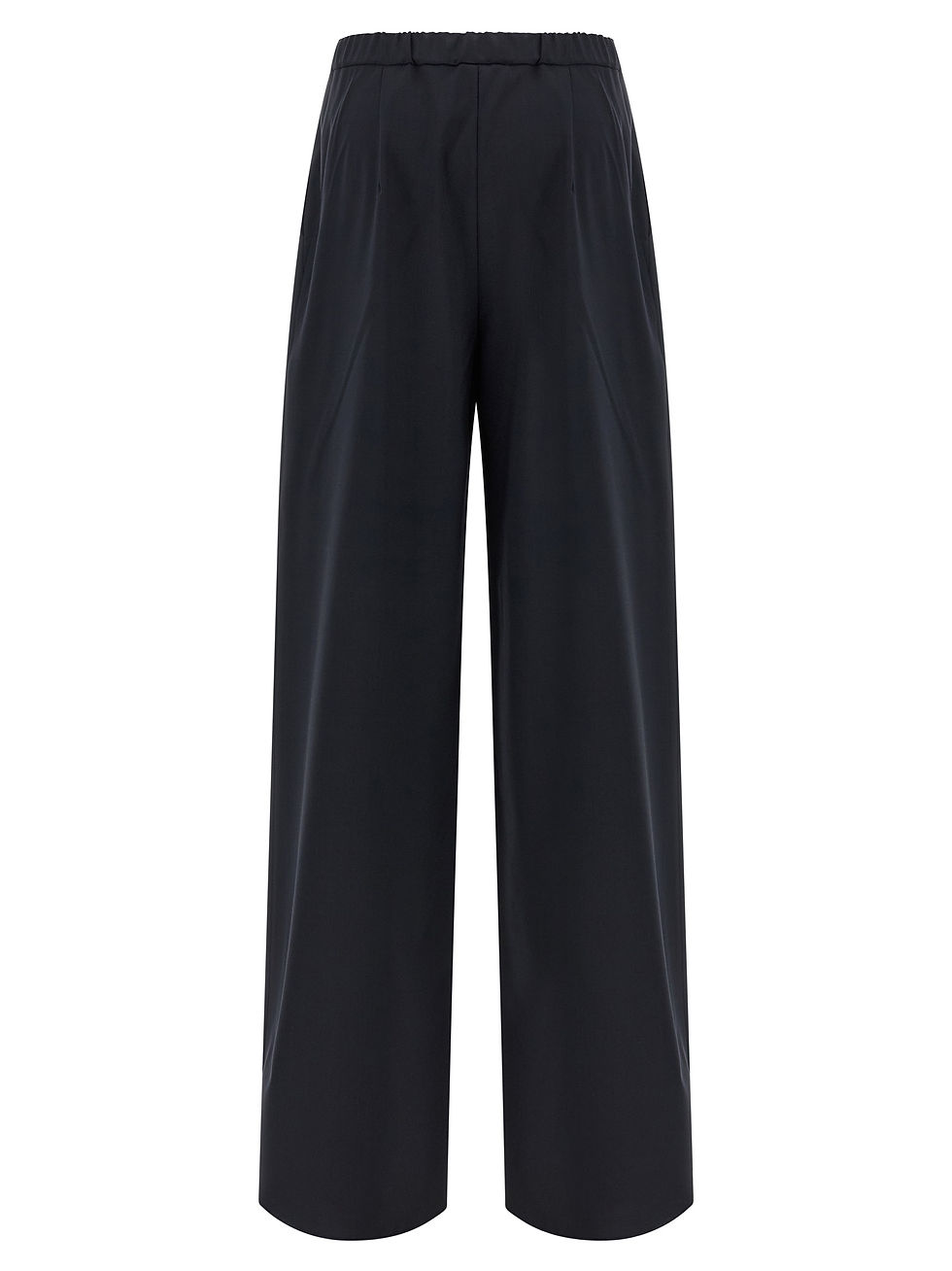 Max Mara Blue Virgin Wool Casual Pants