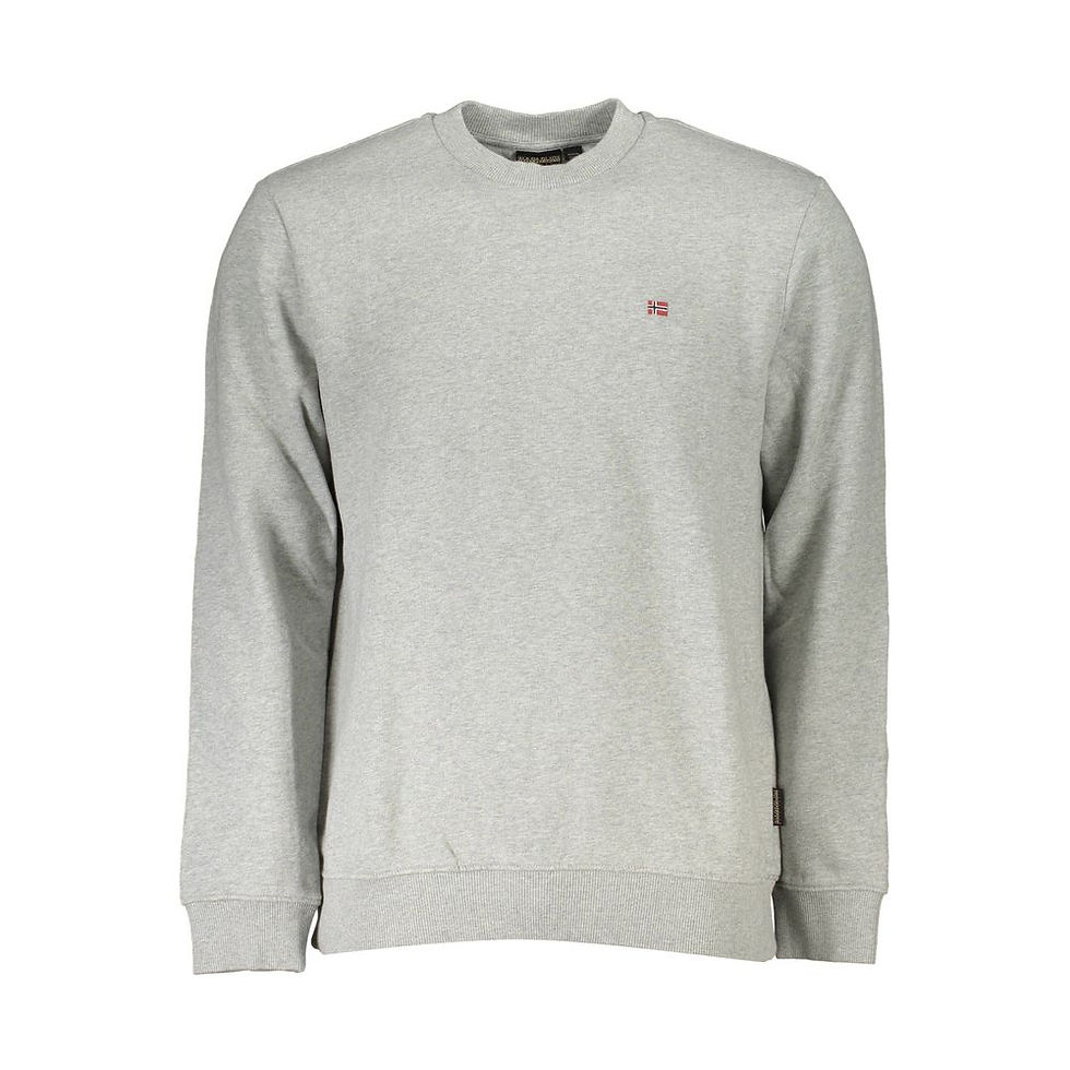 Napapijri Grigio Cotton Men's Sweatshirt