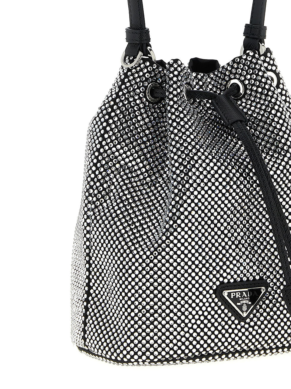 Thumbnail: Prada Gray Viscose Handbag