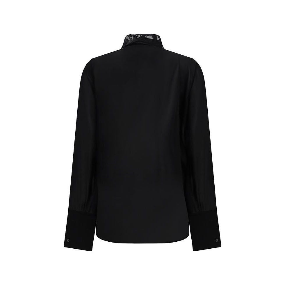Thumbnail: Fendi Black Silk Blouse