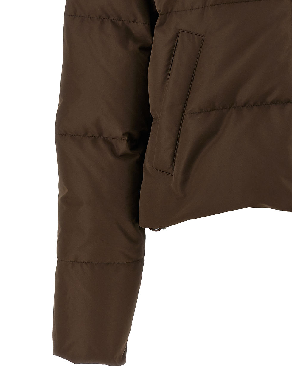 Thumbnail: Miu Miu Brown Recycled Polyester Full-Length Jacket