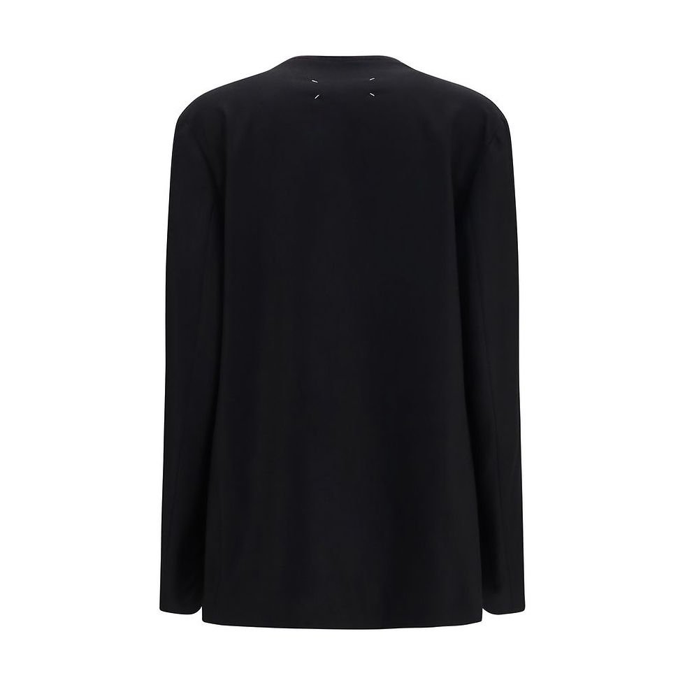Maison Margiela Black Wool Oves Aries Jacket