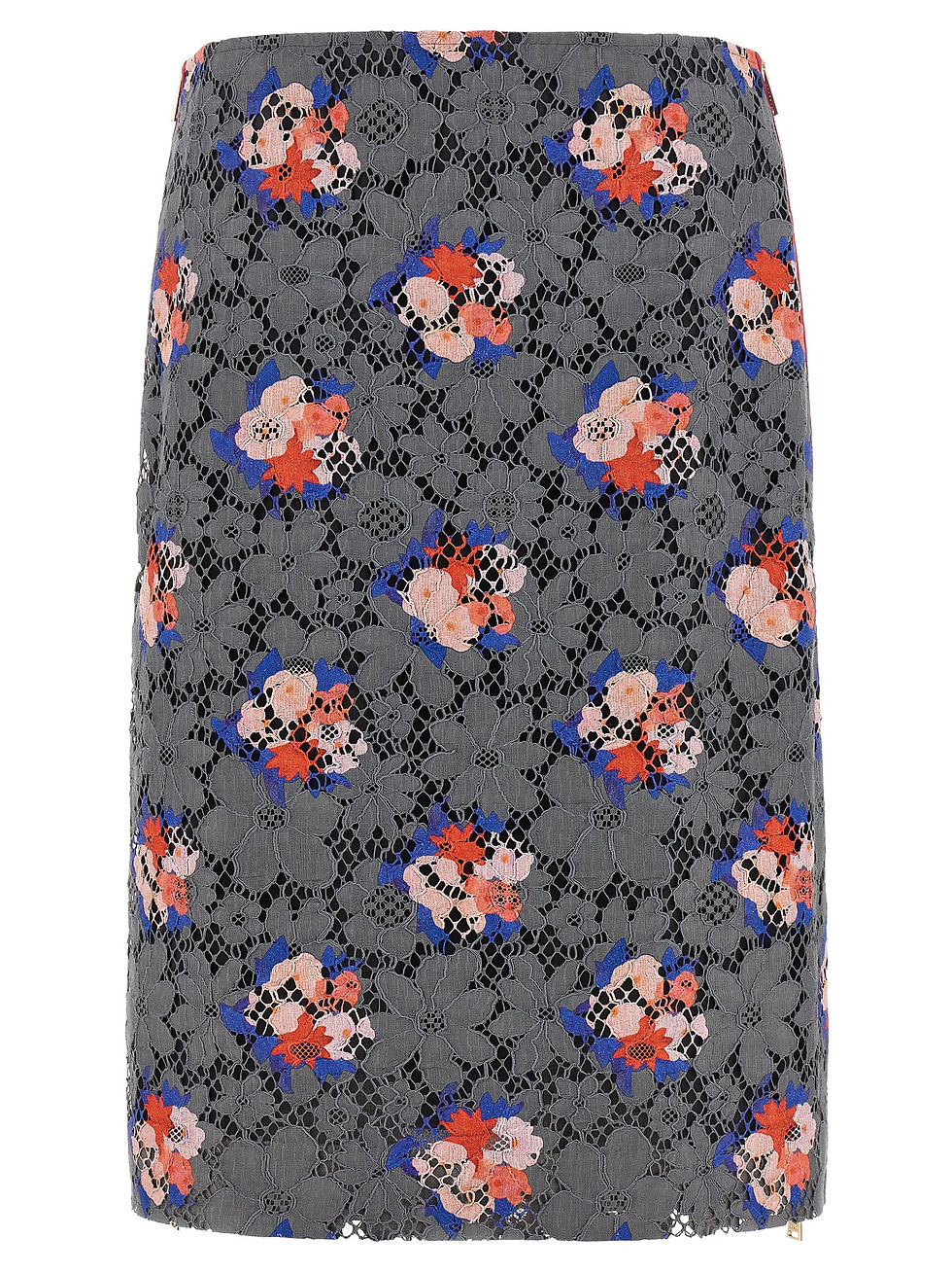 Thumbnail: Fendi Gray Cotton Midi Skirt