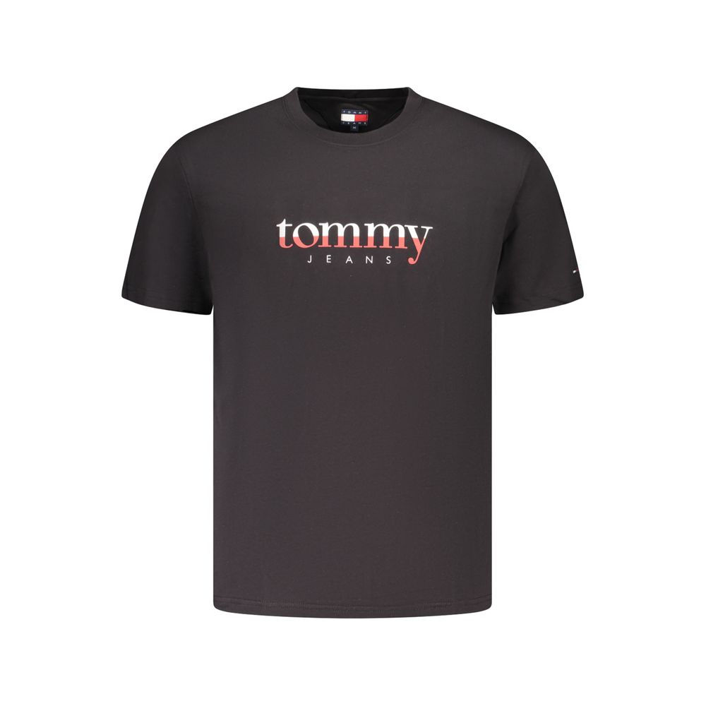Tommy Hilfiger Black Cotton Mens T-Shirt