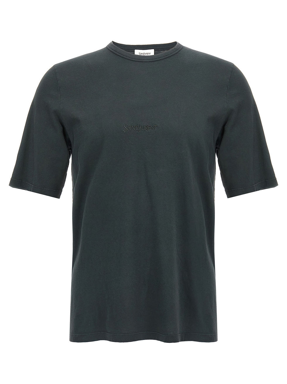 Saint Laurent Black Cotton T-Shirt