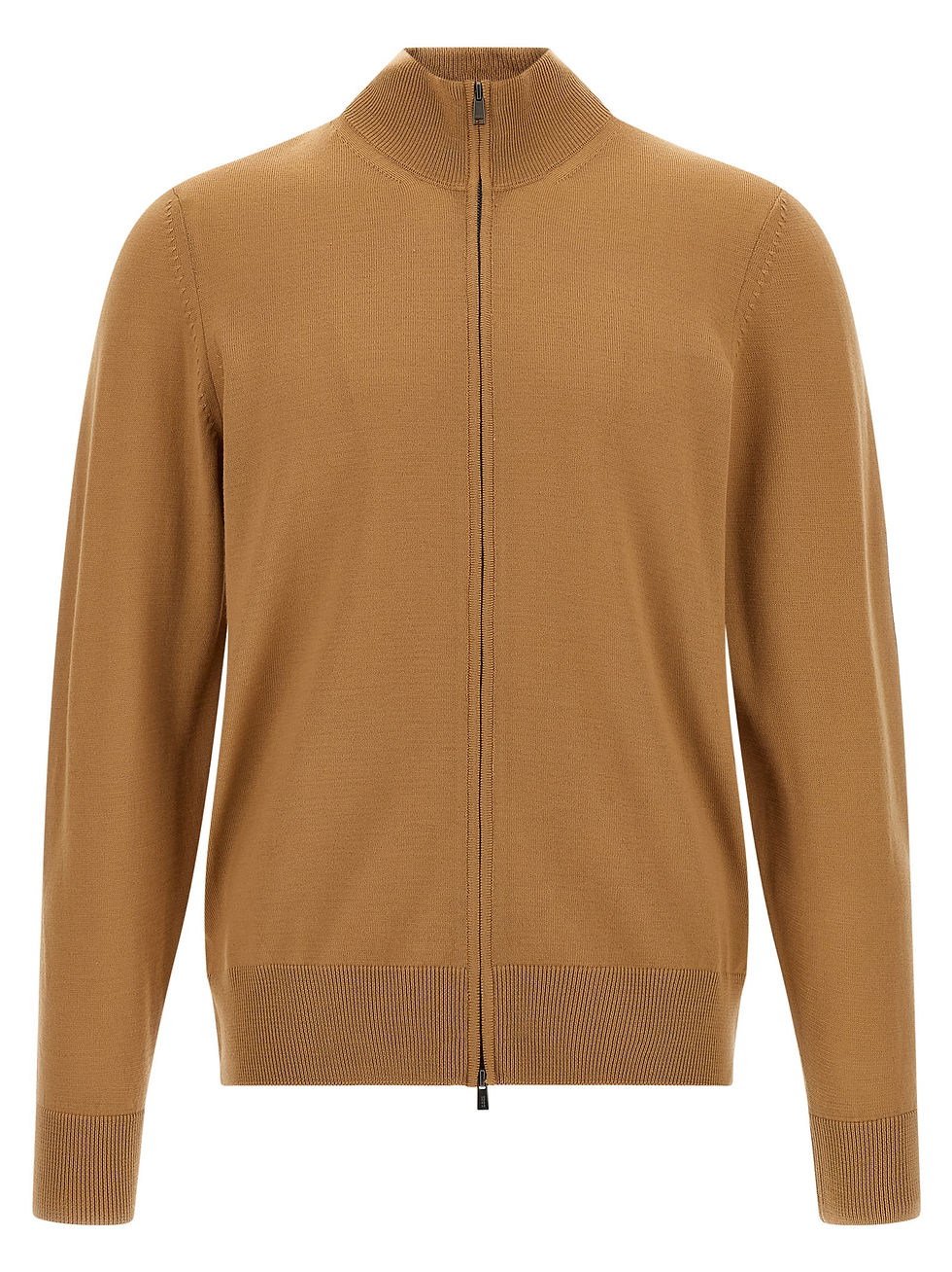 Hugo Boss Brown Virgin Wool Cardigan