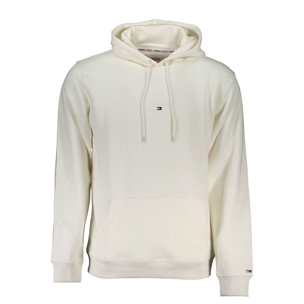 Miniatura: White Cotton Men Sweater