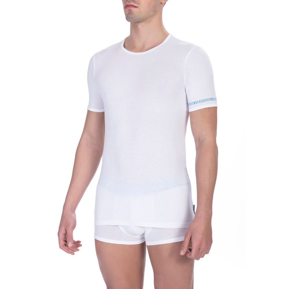 White Cotton Men's T-Shirt