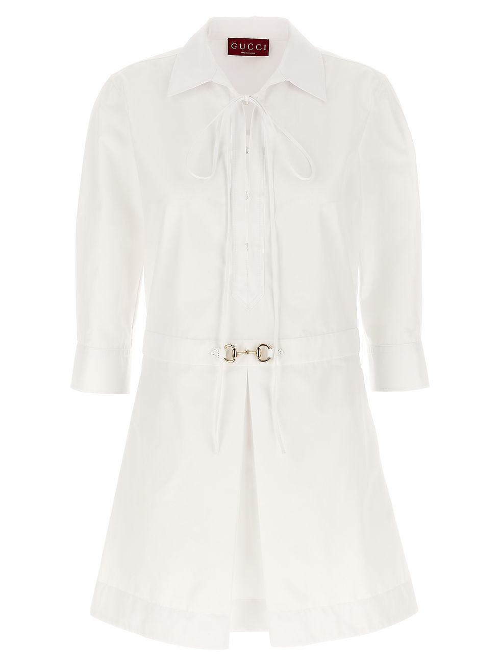Gucci White Cotton Short Dress