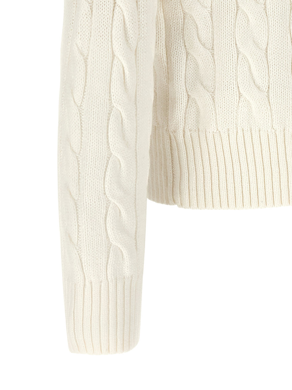 Thumbnail: Polo Ralph Lauren White Cotton Sweater
