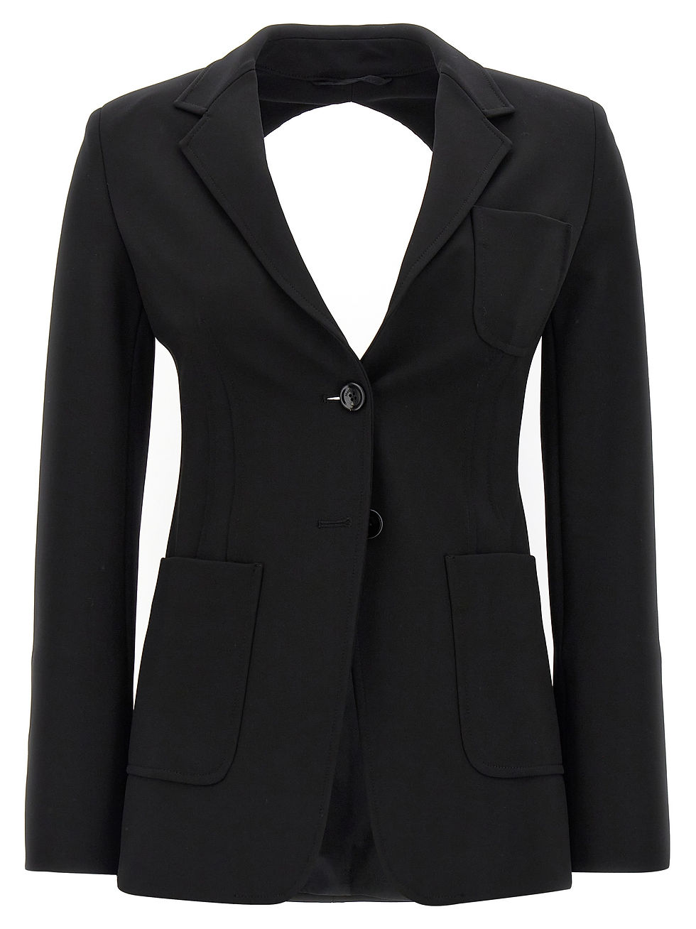 Max Mara Black Viscose Blazer