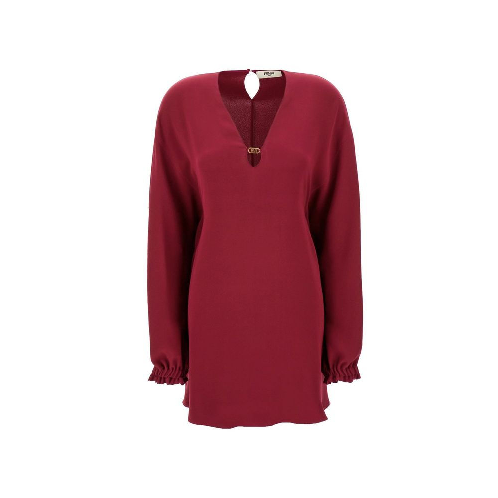 Fendi Purple Silk Casual Dress