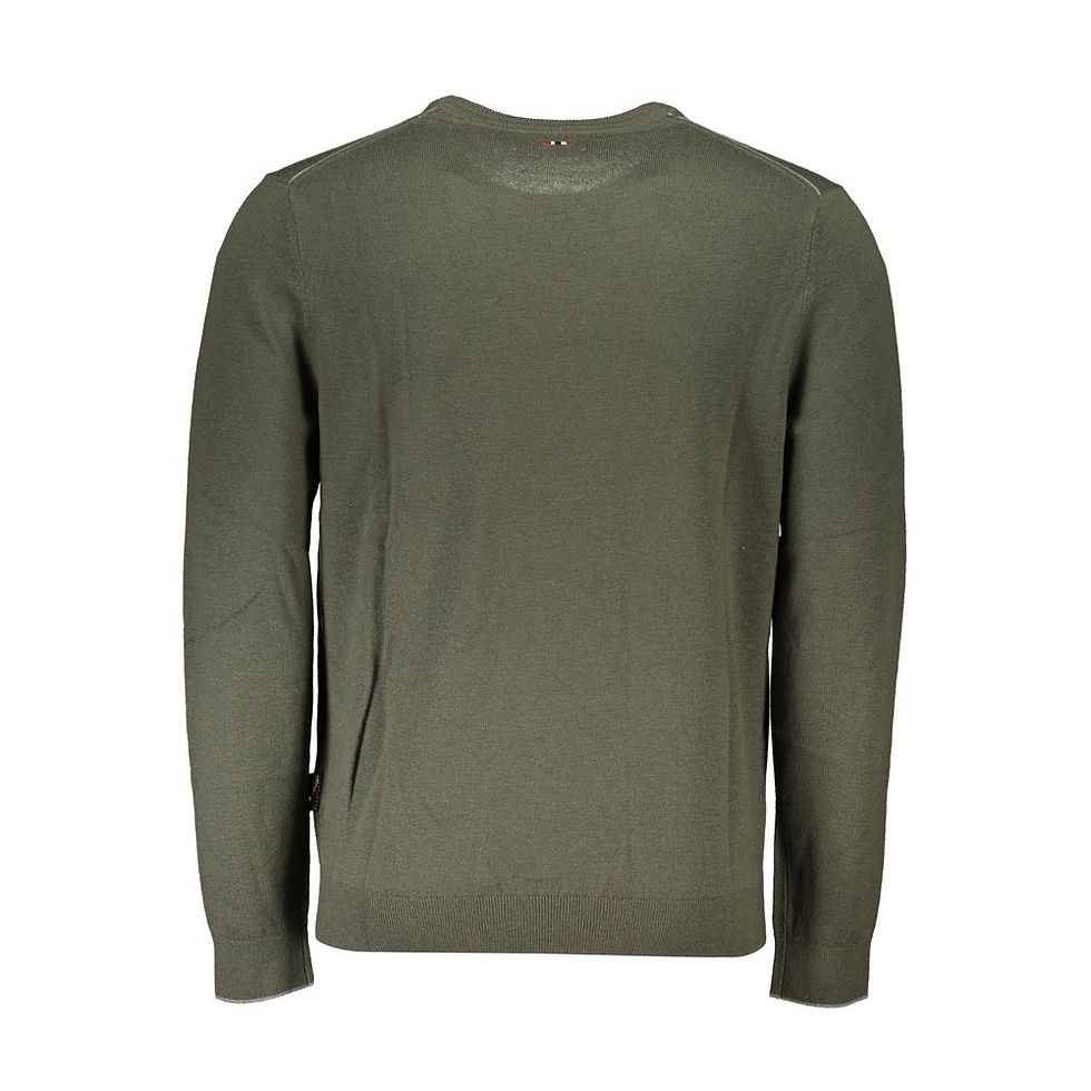 Miniatura: Green Fabric Men Sweater