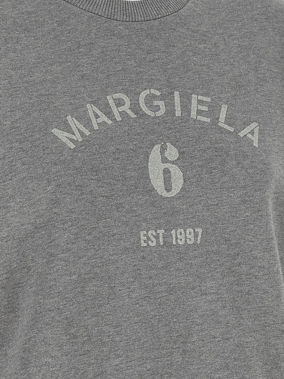 Thumbnail: MM6 Maison Margiela Gray Cotton Sweatshirt